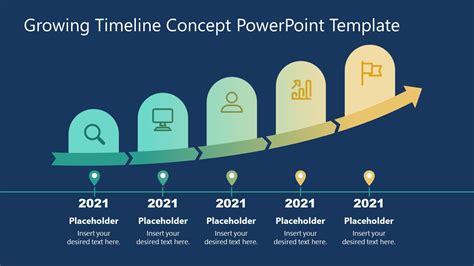 Growing Timeline Concept Slide Template For Powerpoint Slidemodel
