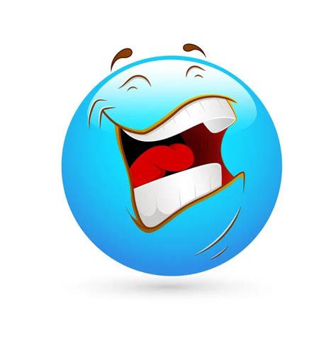 Smiley Emoticons Face Vector Laughing — Stock Vector © Baavli 13755055