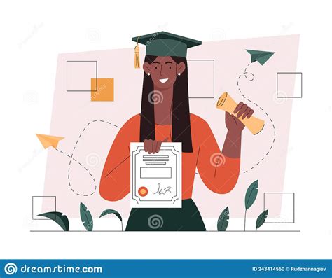 Academic Degree Concept Stock Vector Illustration Of Education 243414560