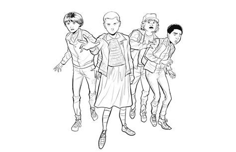Stranger Things Coloring Pages Printable