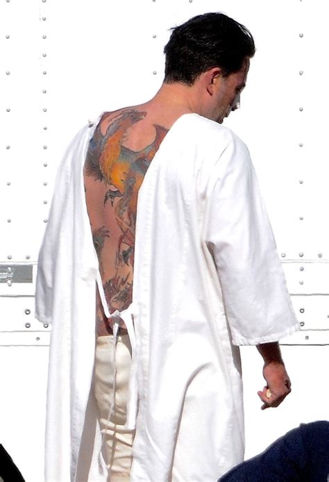 Ben Affleck Has Huge Colorful New Back Tattoo Of Phoenix Pics Us