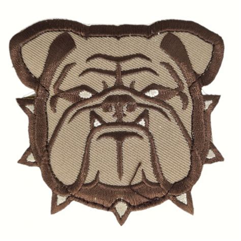 Mil Spec Monkey Tactical Patch With Velcro Bulldog Head Large
