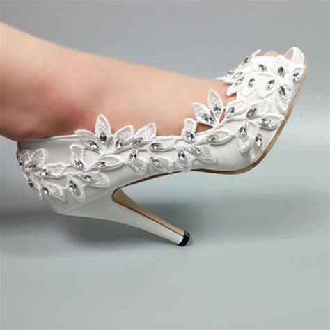 New Arrival Peep Toe Womens Wedding Shoes Open Side Fashion Shoes