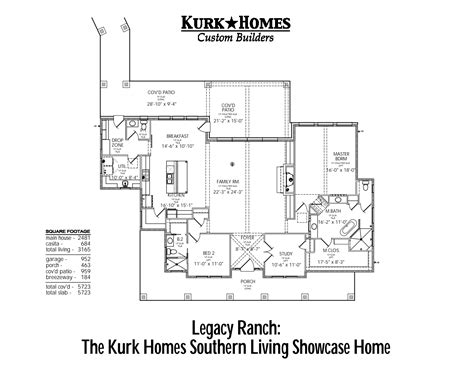 Floor Plan By Texas Custom Home Builder Kurk Homes