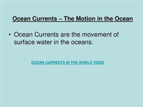 Ppt Recap Ocean Currents Powerpoint Presentation Free Download Id