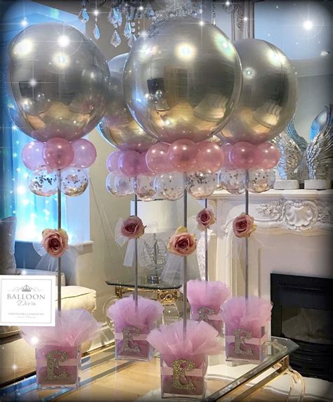 Balloon Centrepiece Shower Party Baby Shower Parties Baby Shower