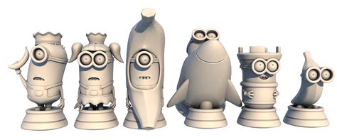 Download Minion Chess By Billysides Minions Chess Set Chess Pieces
