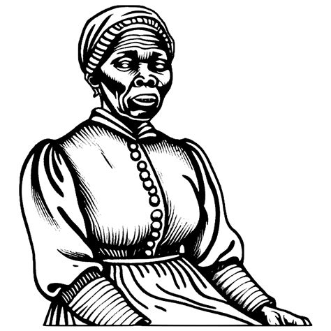 Harriet Tubman Coloring Page · Creative Fabrica