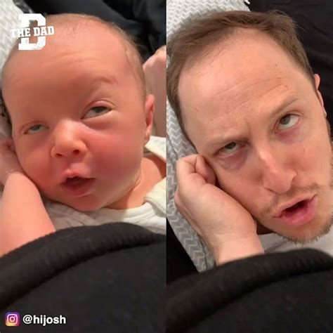 dad copies infant daughter s milk drunk faces this dad started copying his infant daughter s