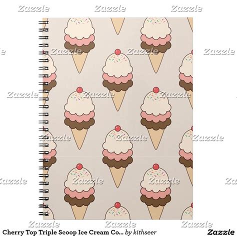 Ice Cream Notebooks Journals Zazzle