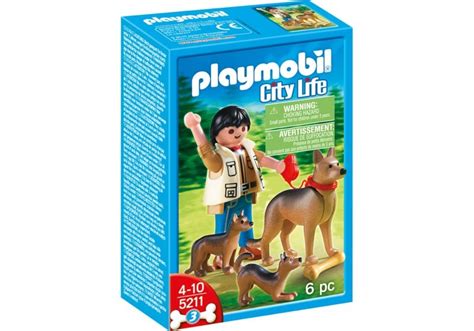 Playmobil Set 5211 German Shepherd With Puppies Klickypedia