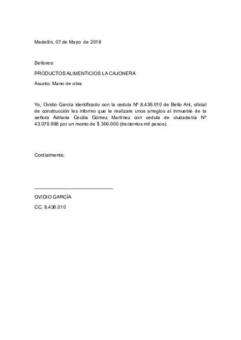 Modelo Carta Retiro De Cesantias Por Terminacion De Contrato 2020 Images