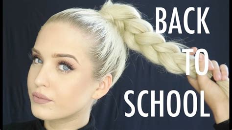 7 Easy Back To School Heatless Hairstyles Youtube