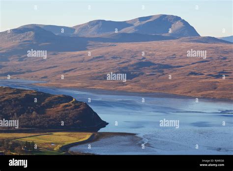Kyle Of Tongue And Castle Varrich Sutherland Stock Photo Alamy