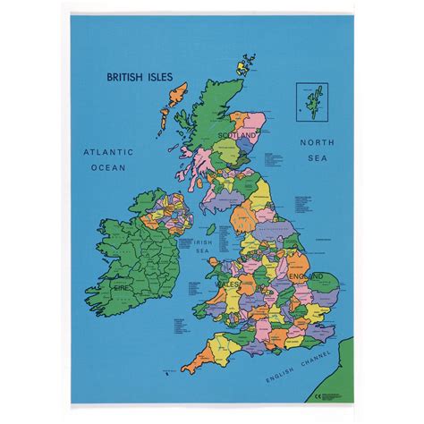 He1003456 British Isles Map Mat Findel Education