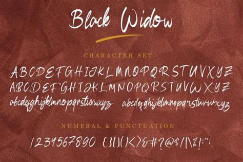 Black Widow Script Font Upfonts