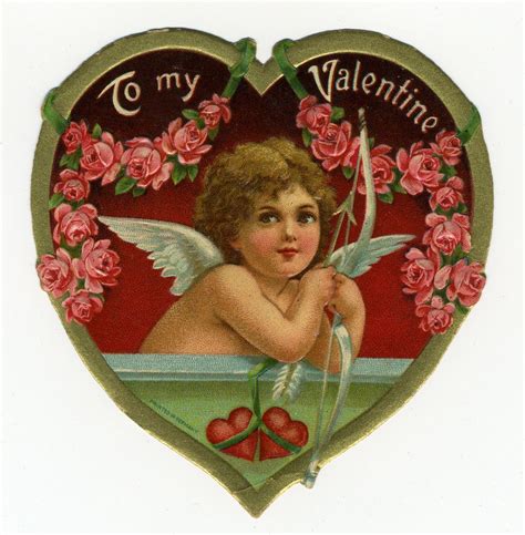 Valentine 5 Greeting Cards 81 1125×1147 Vintage Valentines