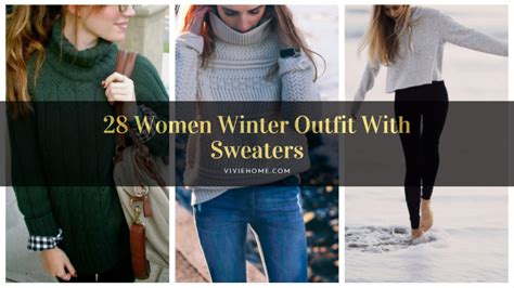 Women Winter Outfit With Sweater Viviehome