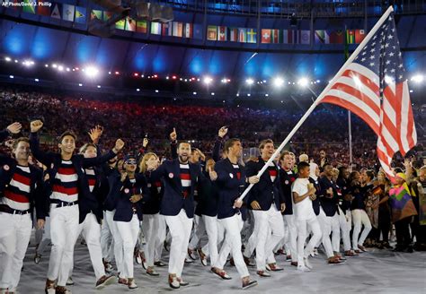 Team Usa At Olympics Rio Opening Ceremony