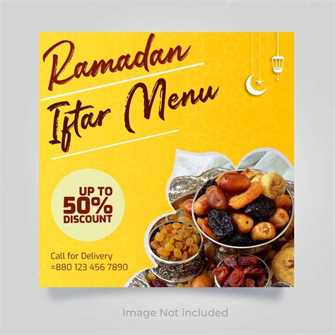 Premium Psd Ramadan Restaurant Social Media Post Template