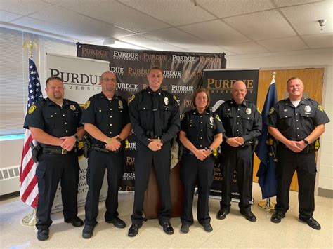 5 Purdue Police Officers Promoted At Pinning Ceremony Purdue University News