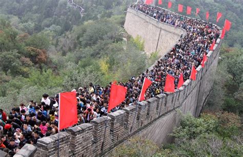 Photos Great Wall Visitors Hit New Daily High Of Nearly 90000 During