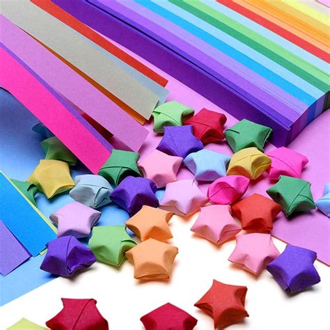 Origami Lucky Star Paper Strips Ts And Music Assorted Design Star