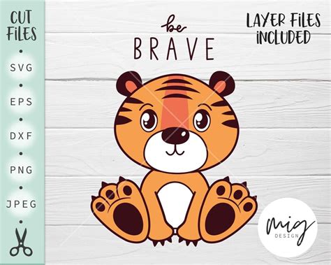 Baby Tiger Svg Free File For Free