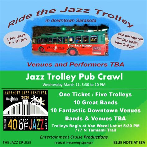 Mar 11 Jazz Trolley And Pub Crawel Sarasota Fl Patch