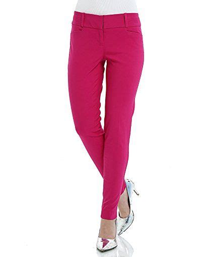Atour Womens Extra Stretch Skinny Pants Slim Fit Comfy Office Wear Fuchsia Size 8 Slim Pants