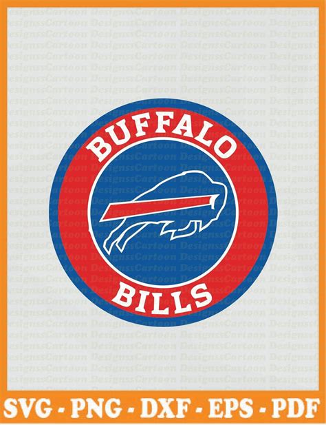 Buffalo Bills NFL SVG 09 Svg Dxf Cricut Silhouette Etsy