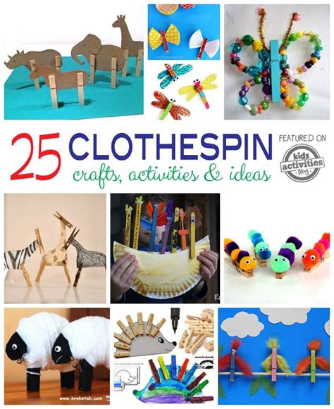 25 Wooden Clothespin Crafts Activities And Ideas Kids Activities Blog