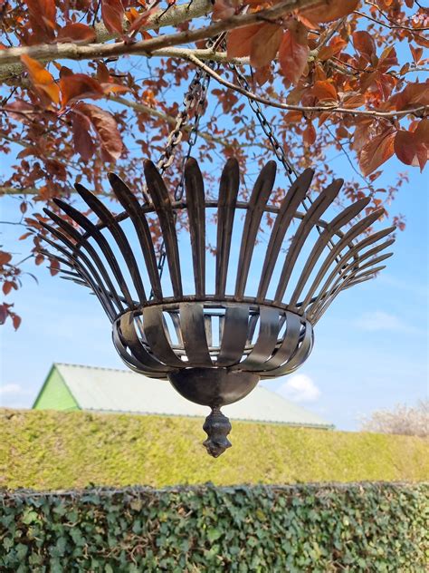 Wrought Iron Flower Basket Hanging Flower Baskets T Idea For The