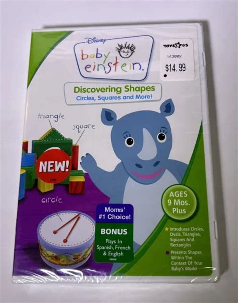 Baby Einstein Discovering Shapes Circles Squares And More Disney Dvd