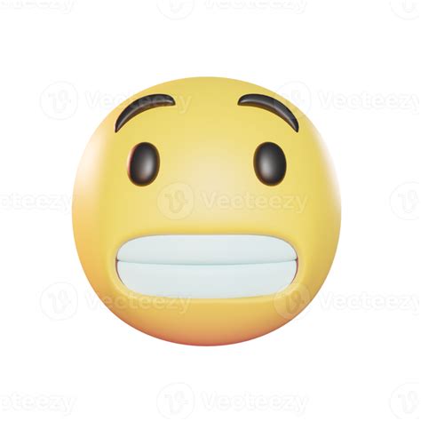 Grimacing Face Emoji 3d Illustration 9885118 Png
