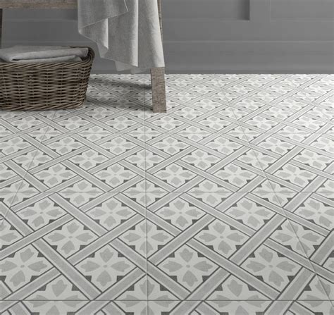 Mr Jones Grey Pattern Wall And Floor Tile 33x33cm In 2020 Tile Floor