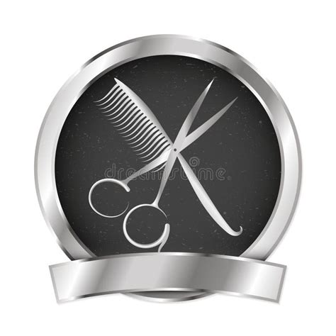 Scissors And Comb For Beauty Salon And Hairdresser Vector Stock Vector
