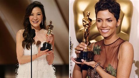 The Interesting Connection Between Michelle Yeoh And Halle Berrys Best Actress Wins At The Oscars