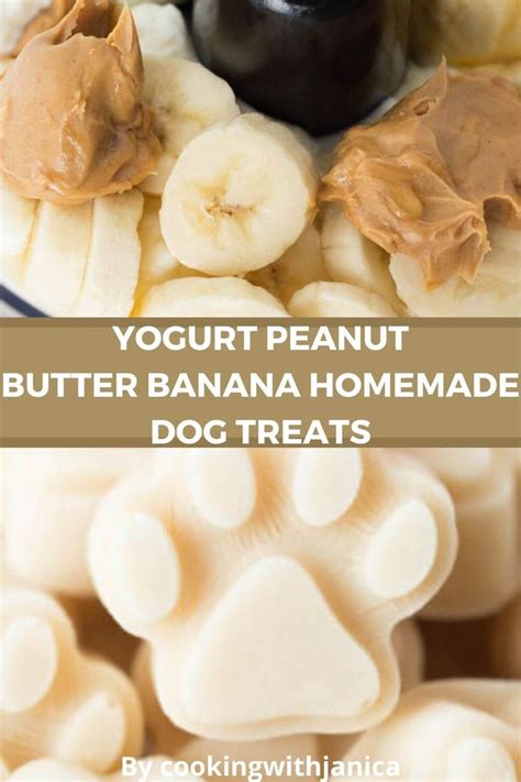 Yogurt Peanut Butter Banana Dog Treat Recipe Dog Treats Homemade