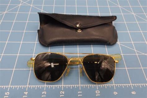 vintage vietnam war era ao american optic aviation pilot sunglasses w case ebay