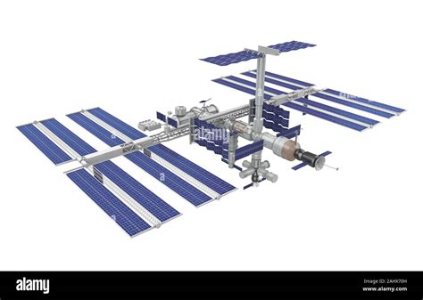 International Space Station Isolated Stock Photo Alamy