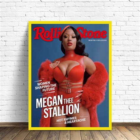 Megan Thee Stallion Magazine Cover Poster Wall ArtHome Etsy