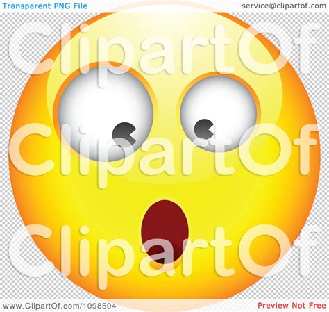 Clipart Surprised Yellow Cartoon Smiley Emoticon Face 5 Royalty Free
