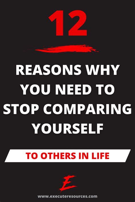 12 reasons why you need to stop comparing yourself to others execute resources stop