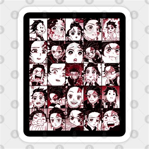 Tanjiro Manga Collage 1 By Angellinx3 Manga Collage Sticker Design