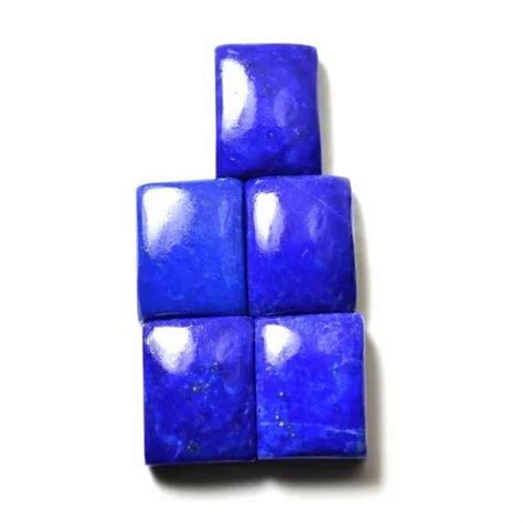Rectangle Natural Blue Lapis Lazuli Gemstone For Jewelry Size