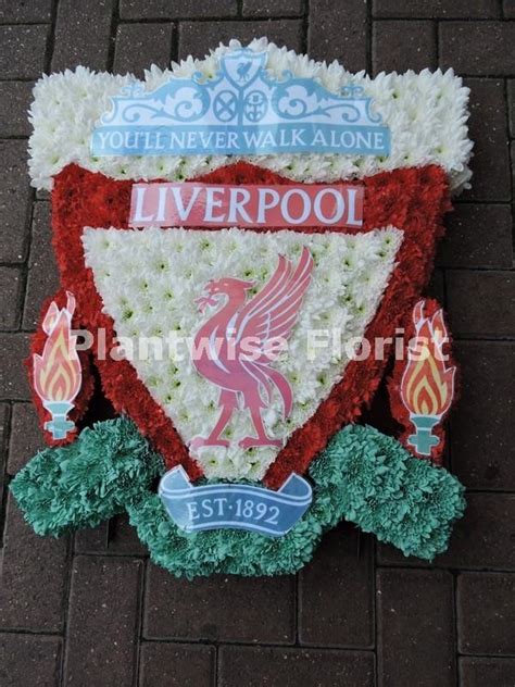 Liverpool Football Badge Emblem Funeral Wreath Made In Flowers