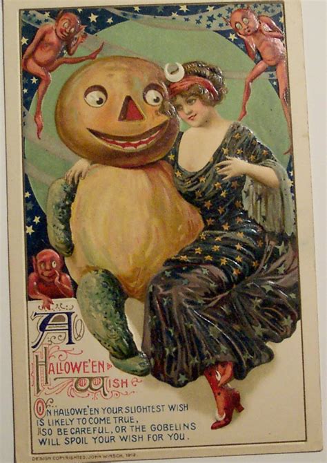 Bizarre Vintage Halloween Postcards Vintage Everyday