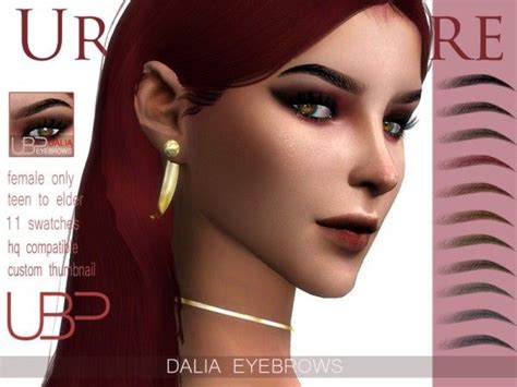 The Sims Resource Dalia Eyebrows By Urielbeaupre • Sims 4 Downloads