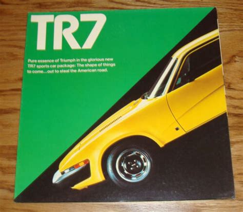 Original 1975 Triumph Tr7 Foldout Sales Brochure 75 Ebay